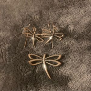 James Avery dragonfly set
